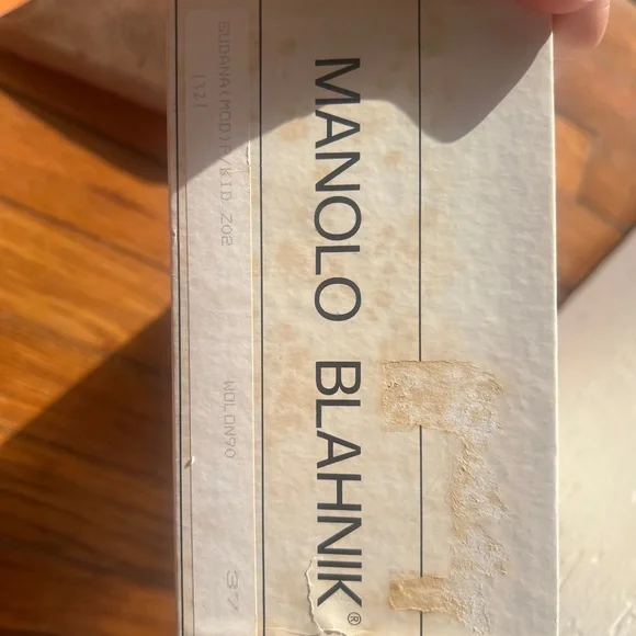 Manolo Blahnik Pink Pony Hair Slingback Heels Size 37 Kitten Heel - Picture 16 of 16